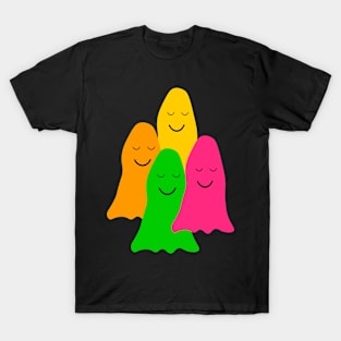 Colorful peaceful ghosts T-Shirt